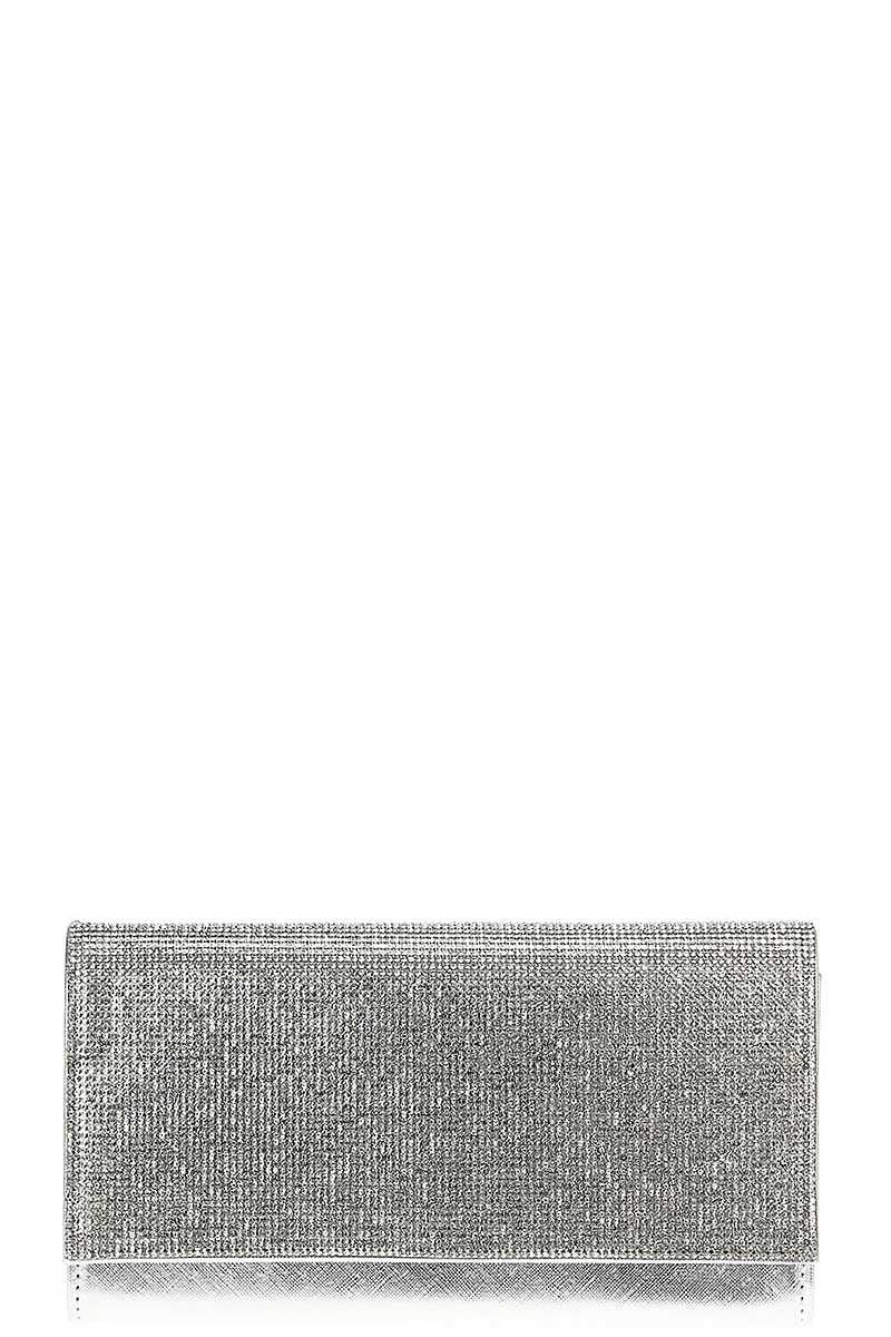 Stilvolle Party-Clutch mit mehreren Strasssteinen und Kette