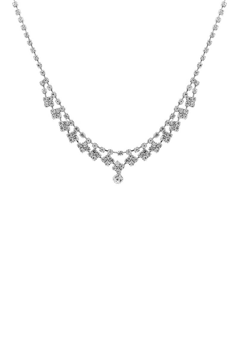 Collier en cristal élégant avec strass