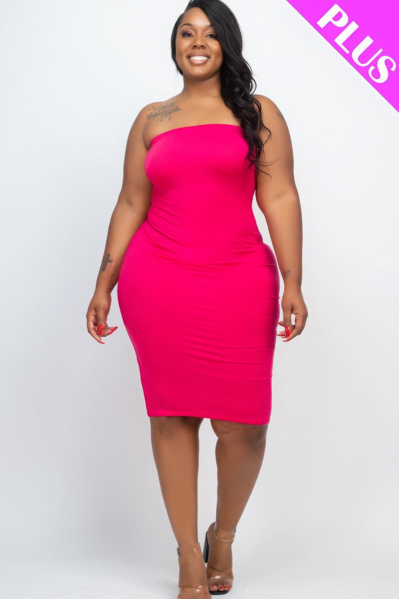 Robe moulante grande taille