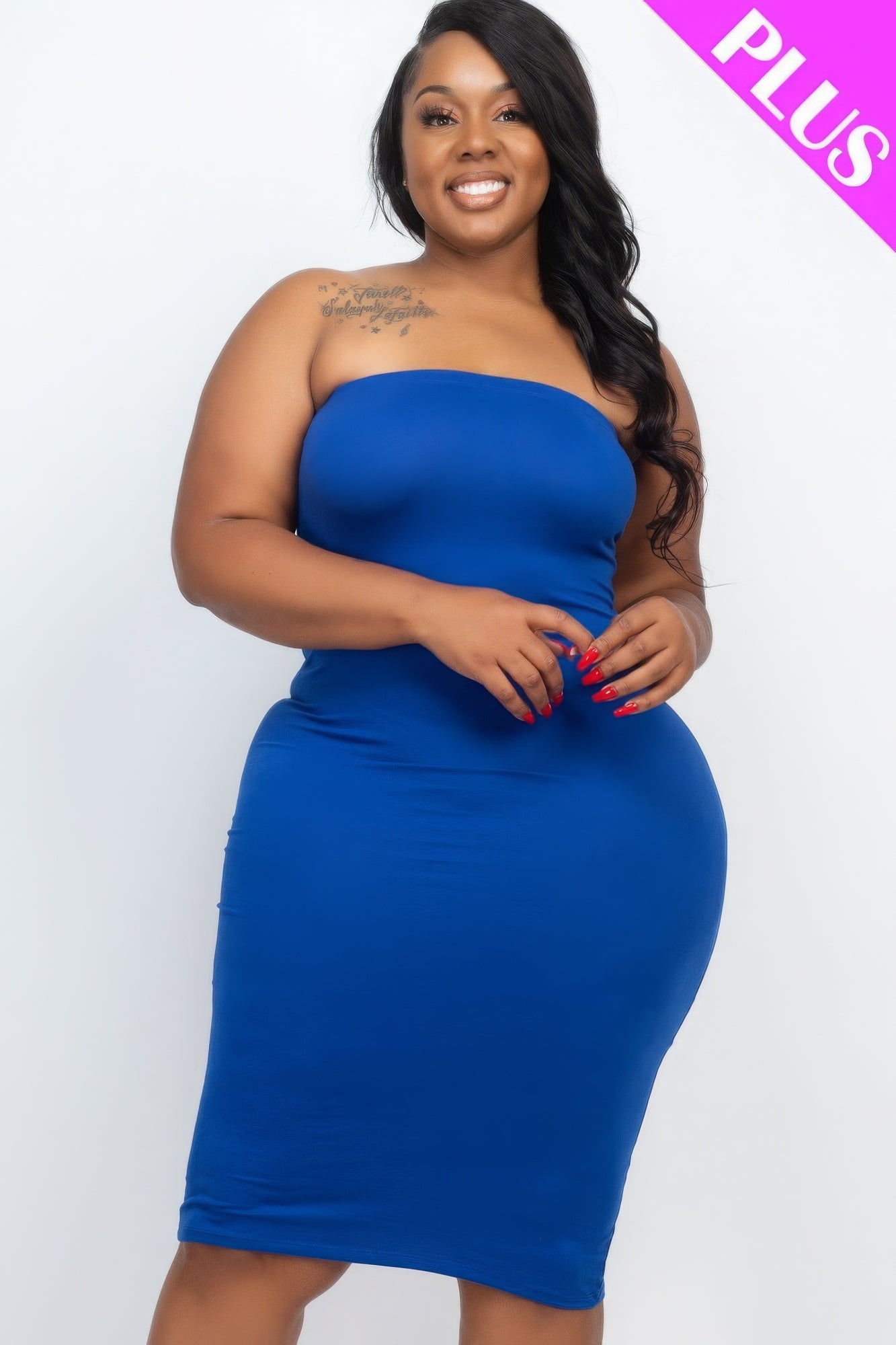 Robe moulante grande taille