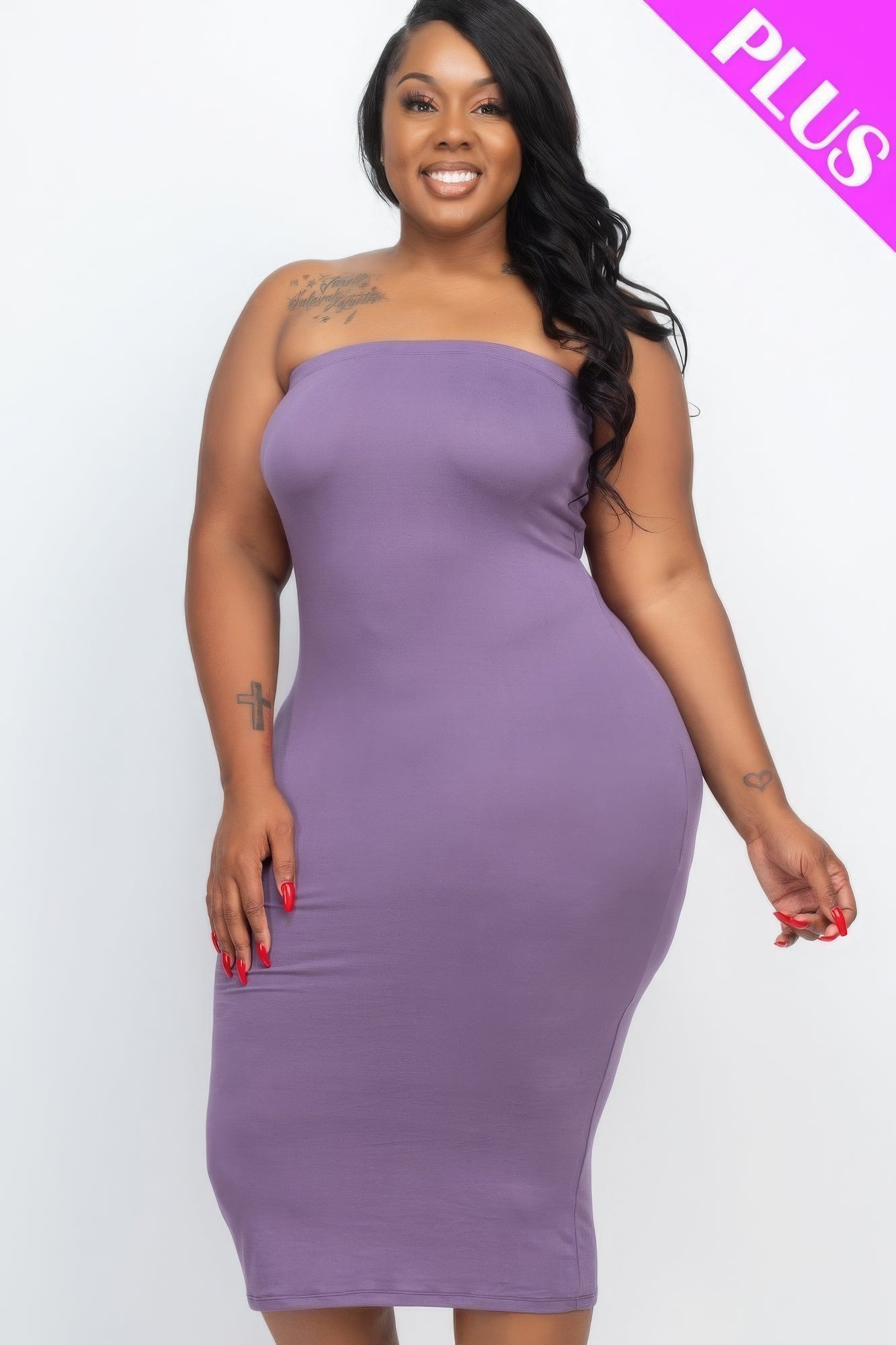 Robe moulante grande taille