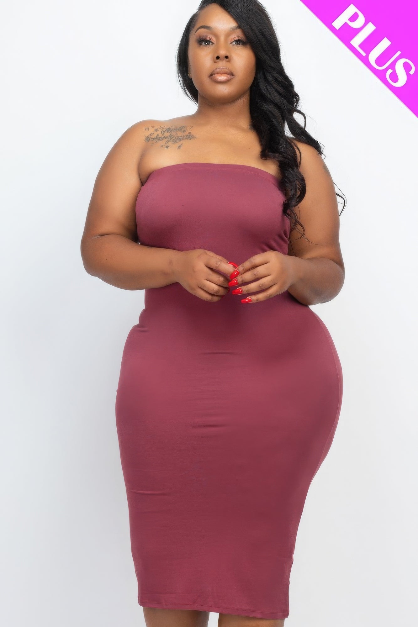 Robe moulante grande taille