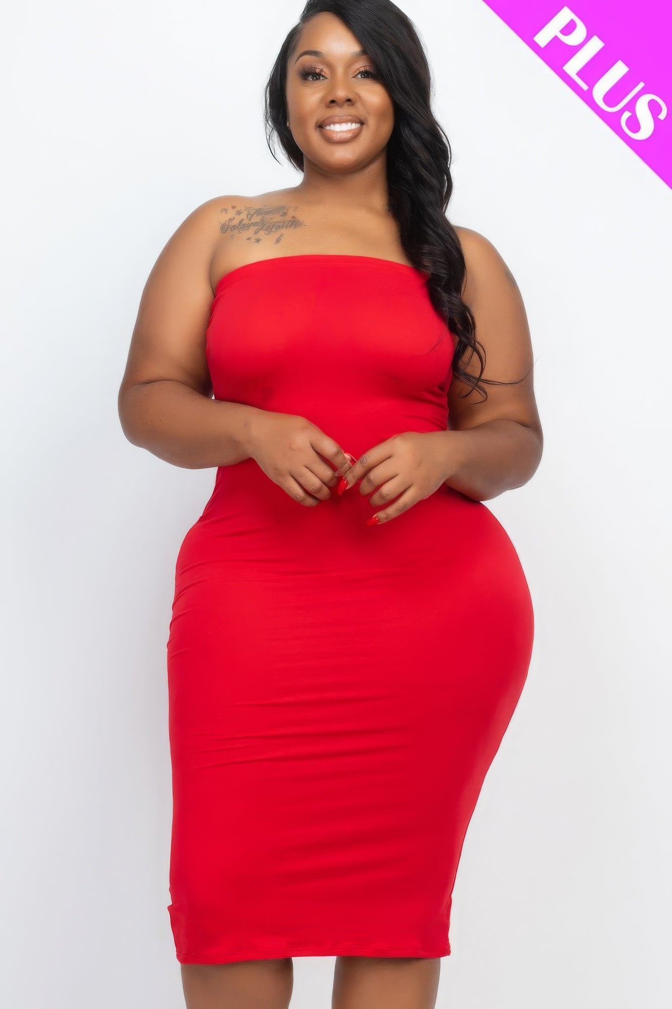 Robe moulante grande taille