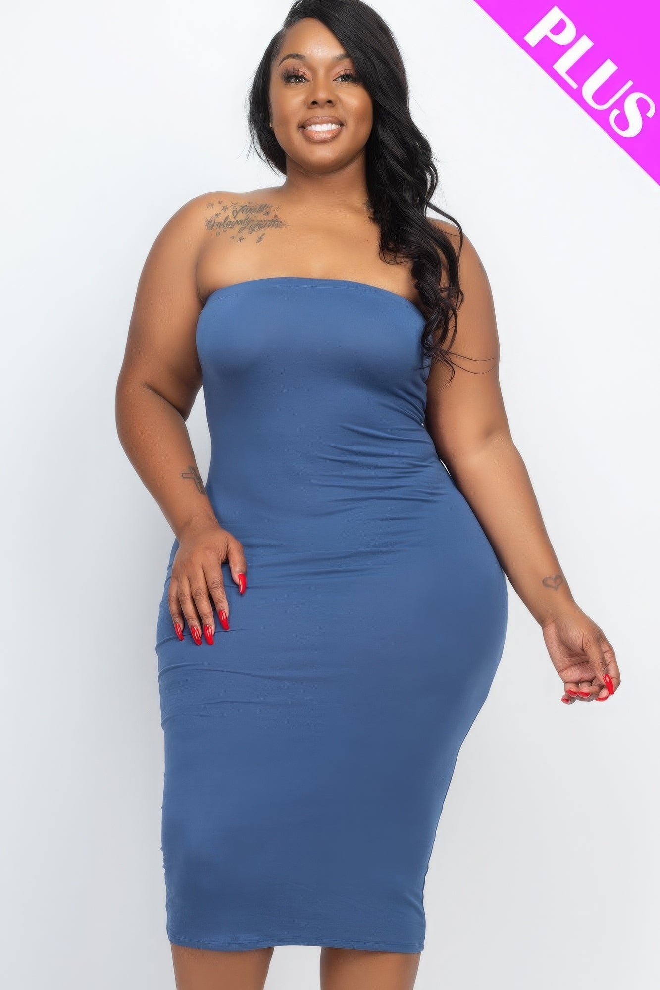 Robe moulante grande taille