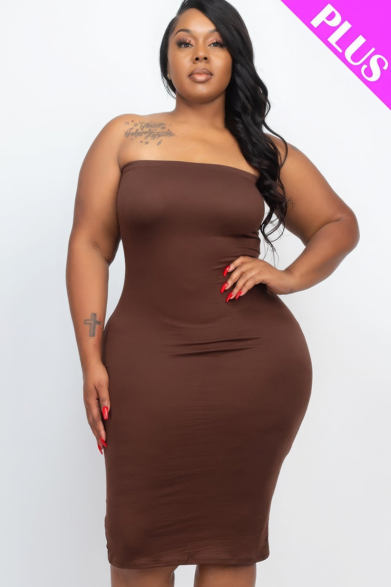 Robe moulante grande taille