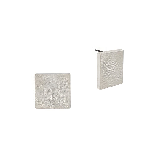 15mm Square Shaped Metal Post Earring.
