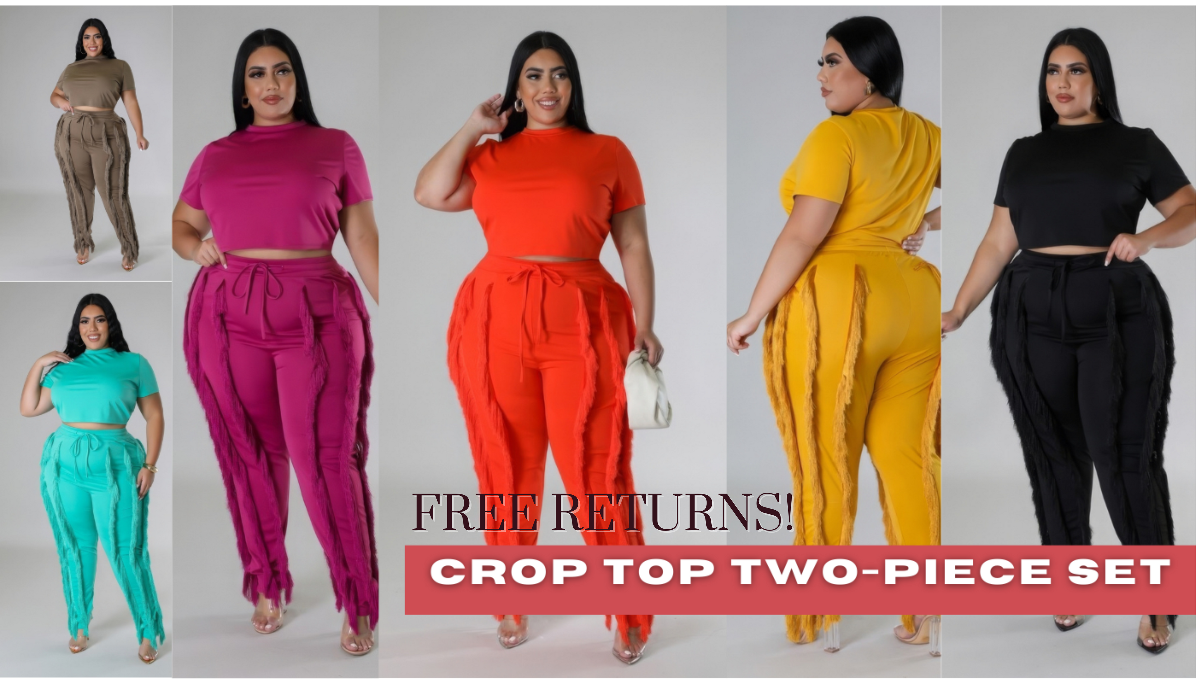 Woman modelling plus size sets